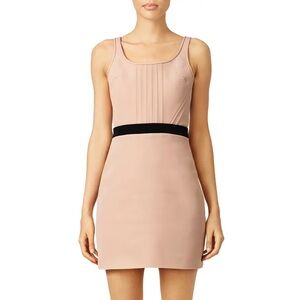 DAVID KOMA Pink Sleeveless Corset Cocktail Mini Dress Size L